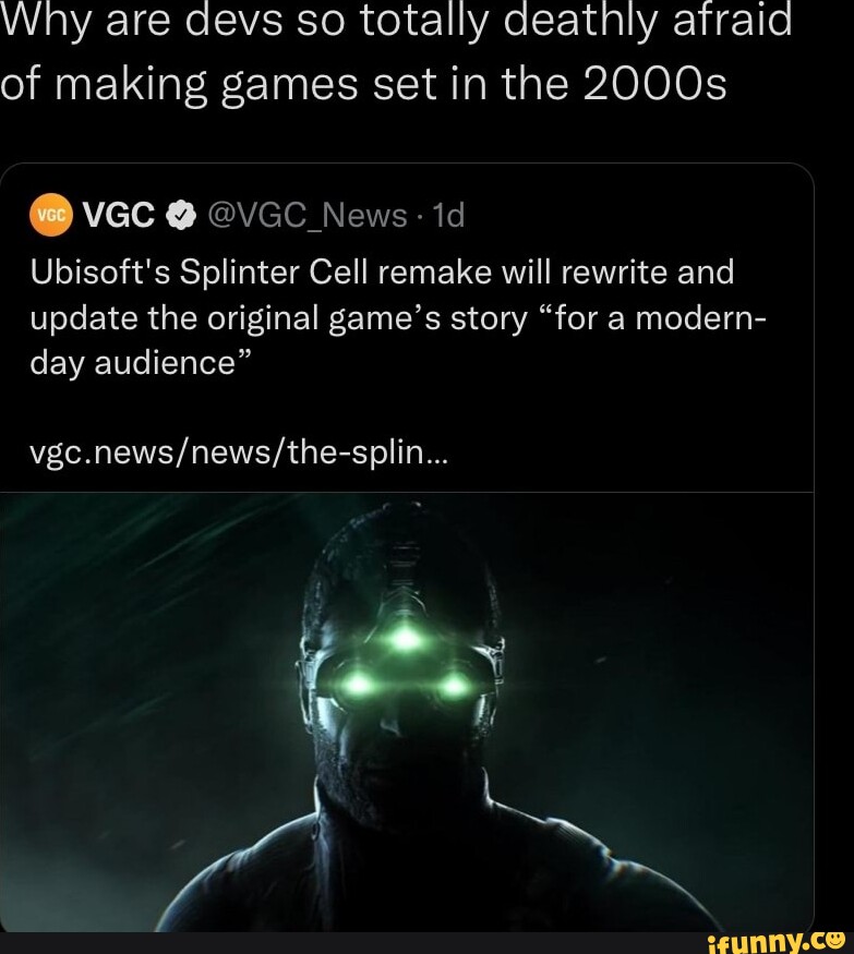 The Splinter Cell remake features a rewritten story for modern-day