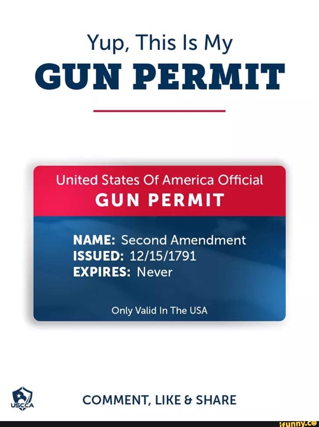 Yup, This ls My GUN PERMIT United States Of America Official GUN PERMIT NAME Second Amendment Yup, This ls My GUN PERMIT United States Of America Official GUN PERMIT NAME Second Amendment