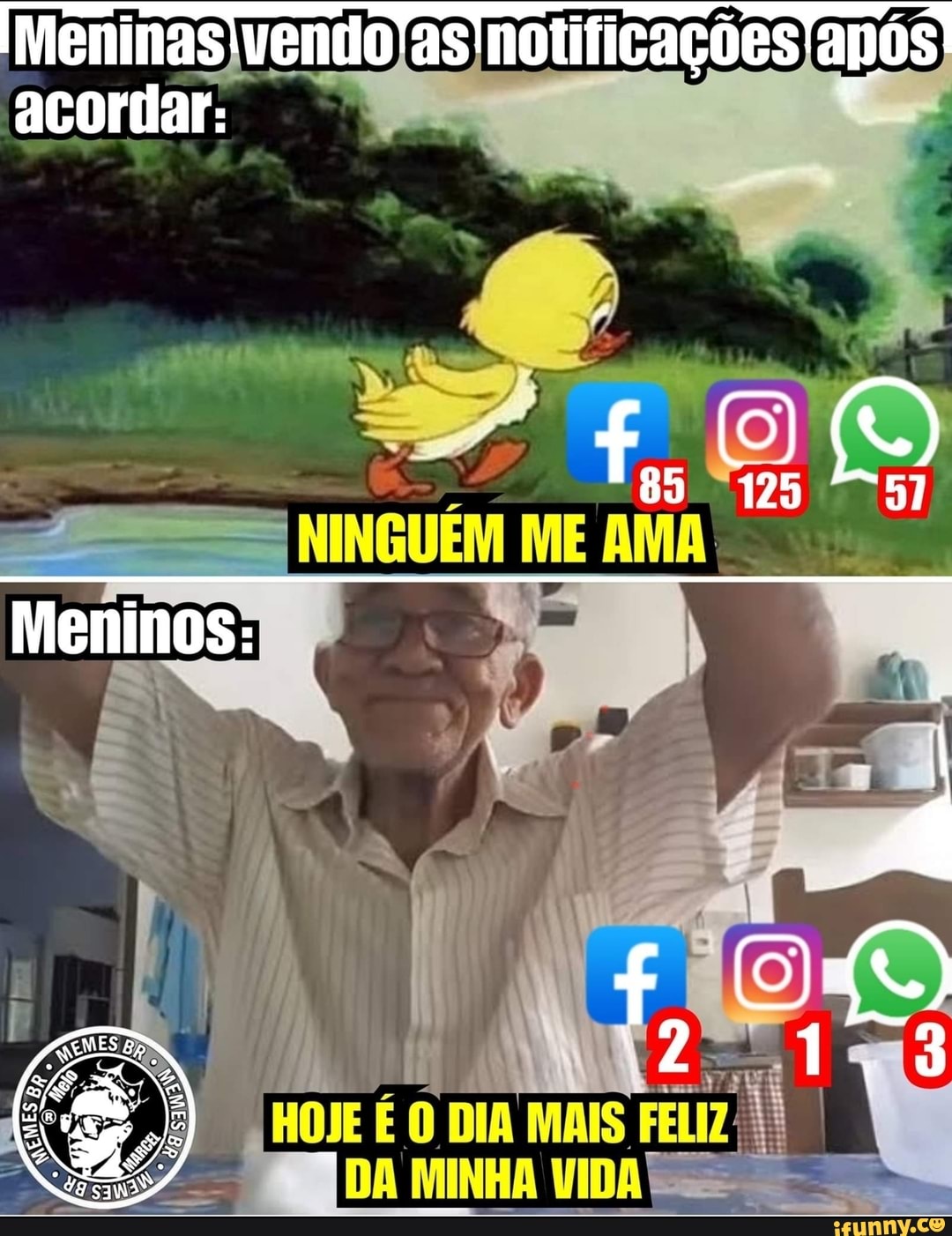 NINGUEM ME AMA
HOJE E O DIA MAIS FELIZ;