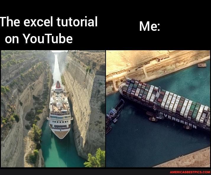 The excel tutorial Me: on YouTube