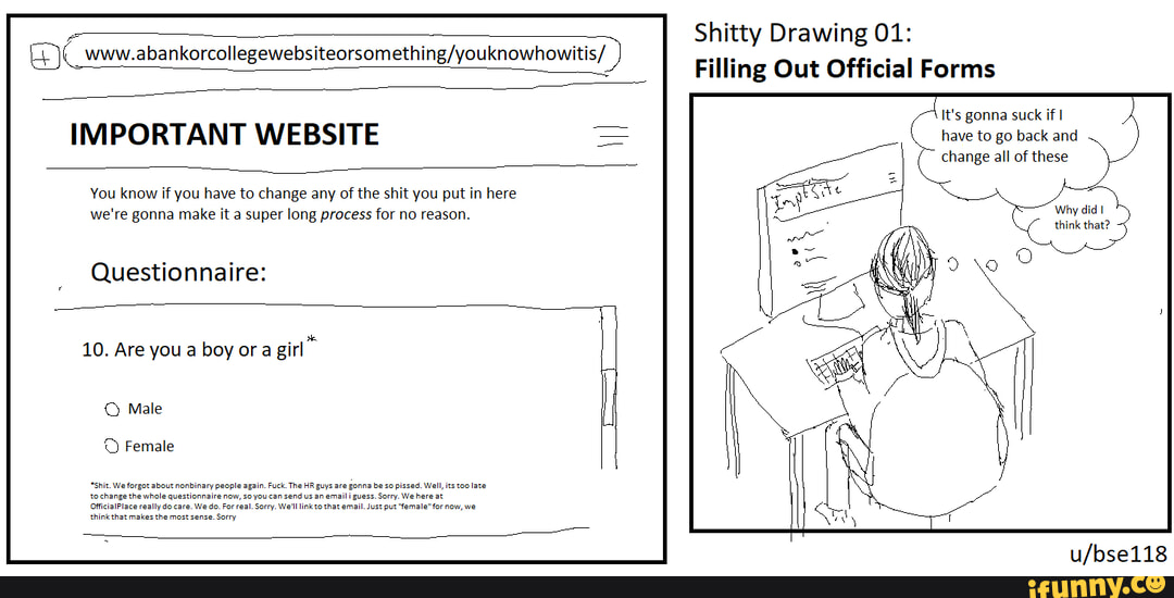 Eggirl - Shitty Drawing 01: Filling Out Offi Forms www. IMPORTANT ...