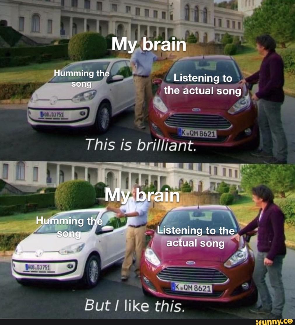Listening
'the actual
But like this.