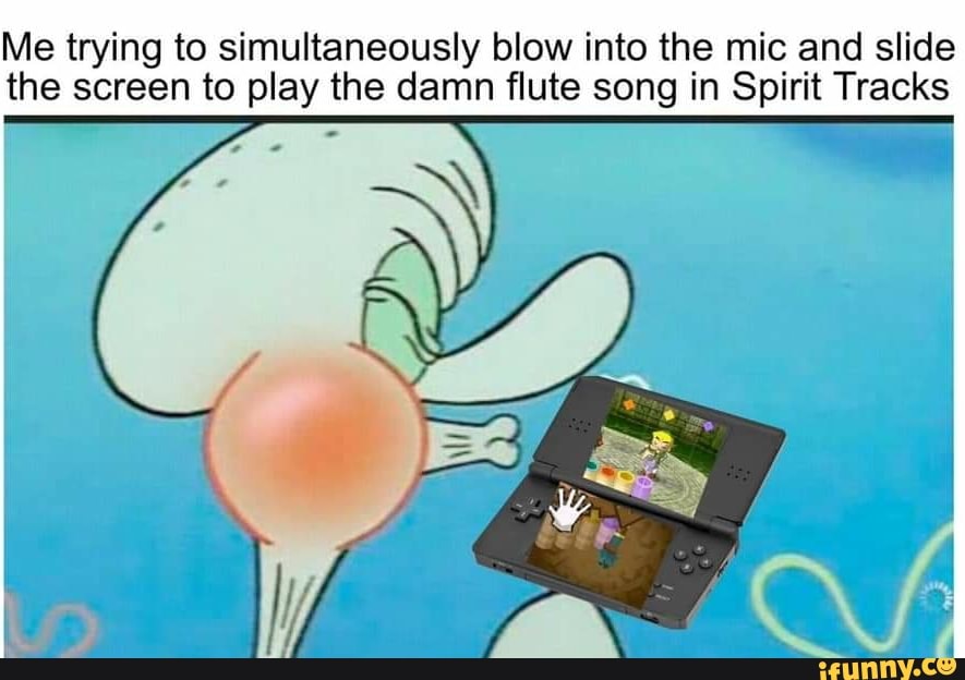 Me trying to simultaneously blow into the mic and slide the screen to