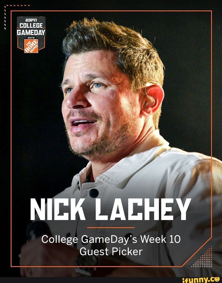 ESPN College GameDay Crew Picks and Predictions for Week 10 With Guest  Picker Nick Lachey