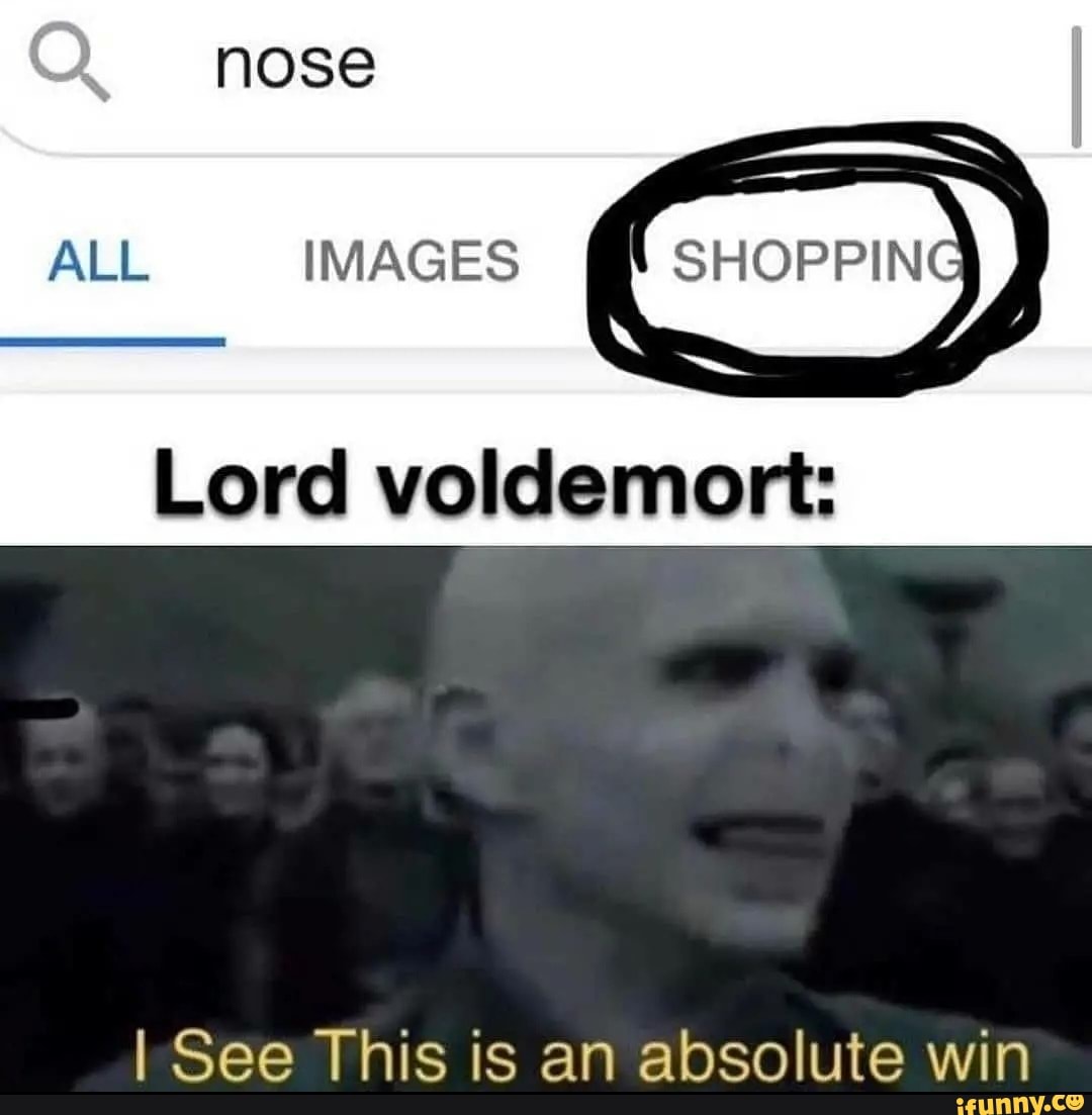 nose goes voldemort