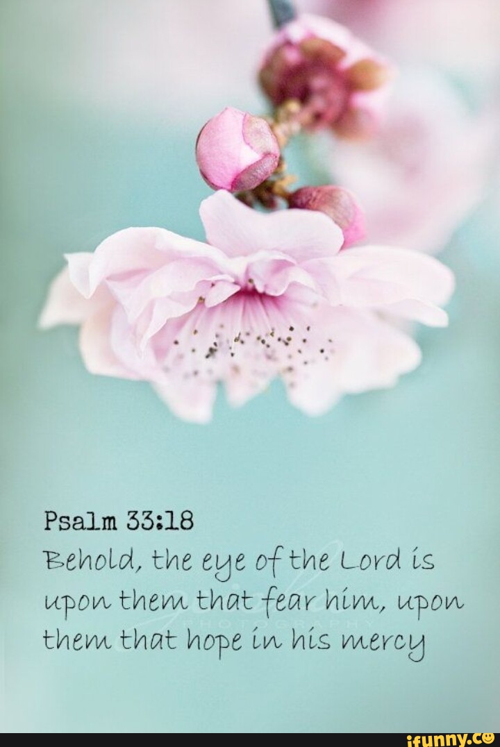 Psalm Behold, the eye of the Lord is upon them that fear him, upon them ...