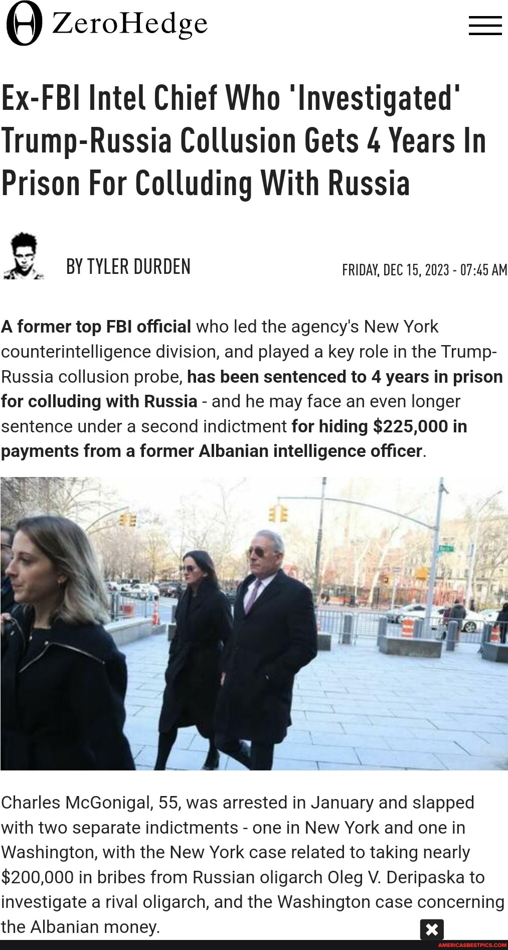 Ex-FBI Intel Chief Who 'Investigated' Trump-Russia Collusion Gets 4 ...