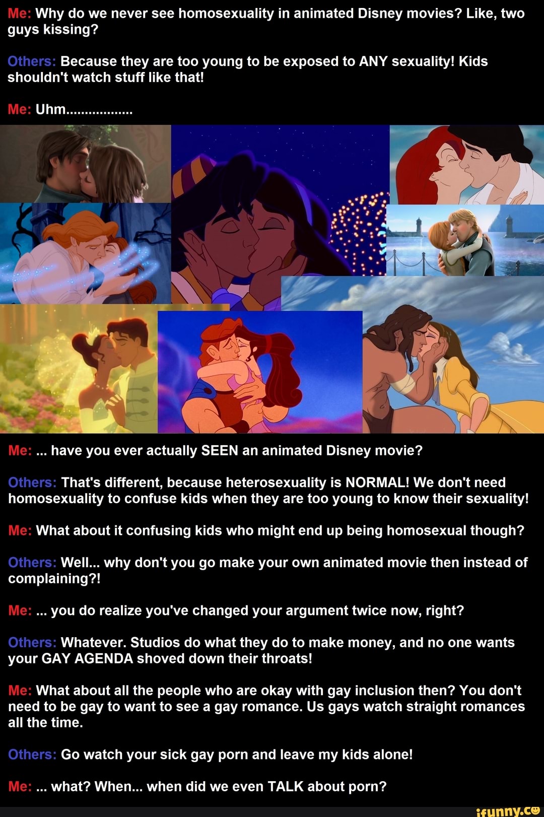 Disney Gay Porn Movies - Me: Why do we never see homosexuality in animated Disney ...