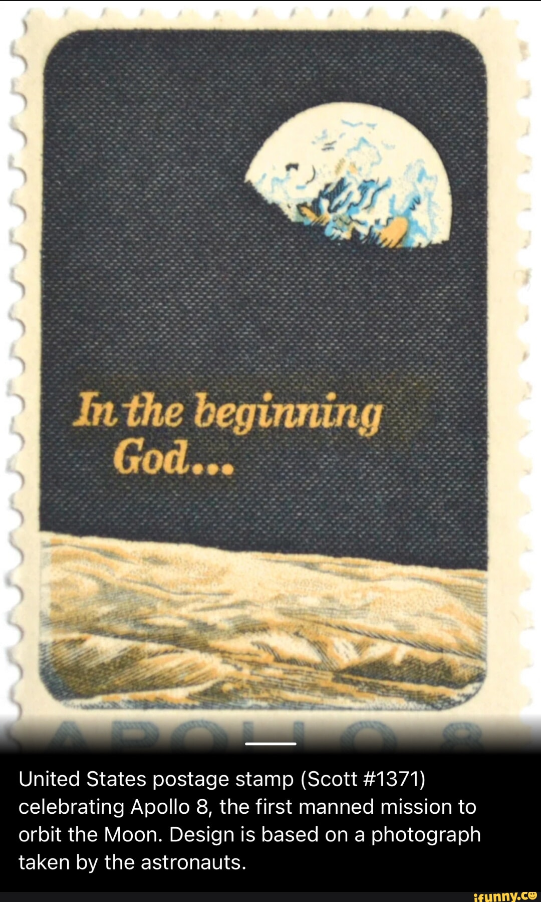 In the beginning God United States postage stamp Scott 1371