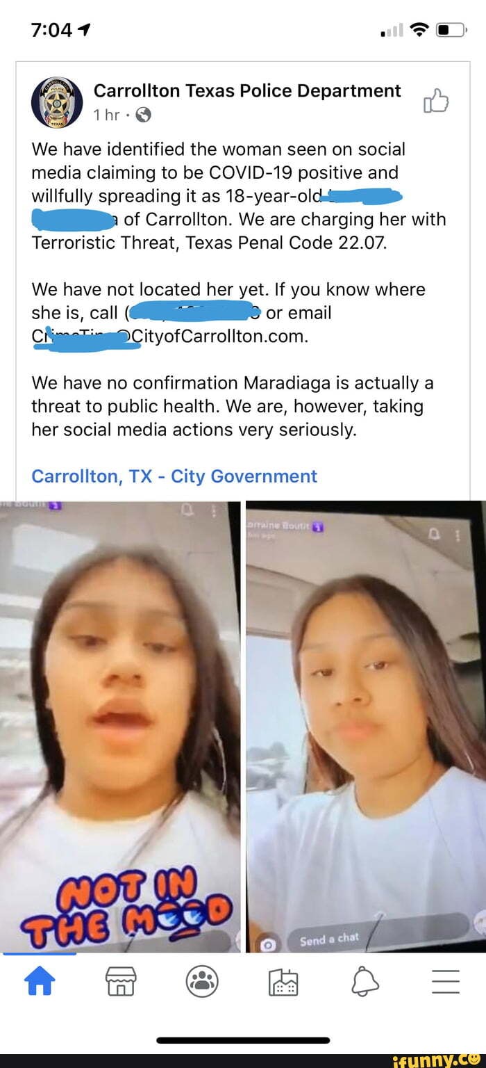 Carrollton Texas Police Department 1) We have identified the woman seen