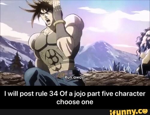 I Will Post Rule 34 Of A Jojo Part Five Character Choose One I Will Post Rule 34 Of A Jojo Part Five Character Choose One