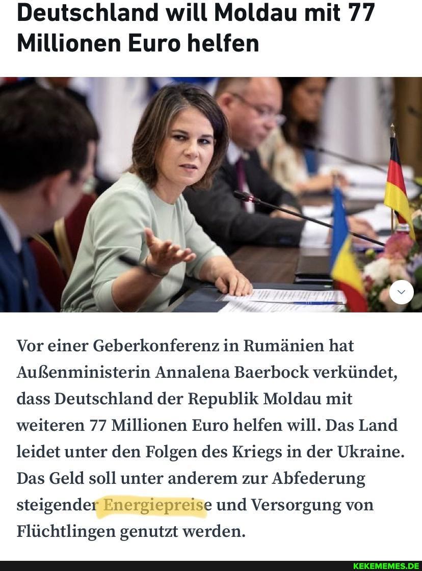 Deutschland will Moldau mit 77 Millionen Euro helfen Vor einer Geberkonferenz in