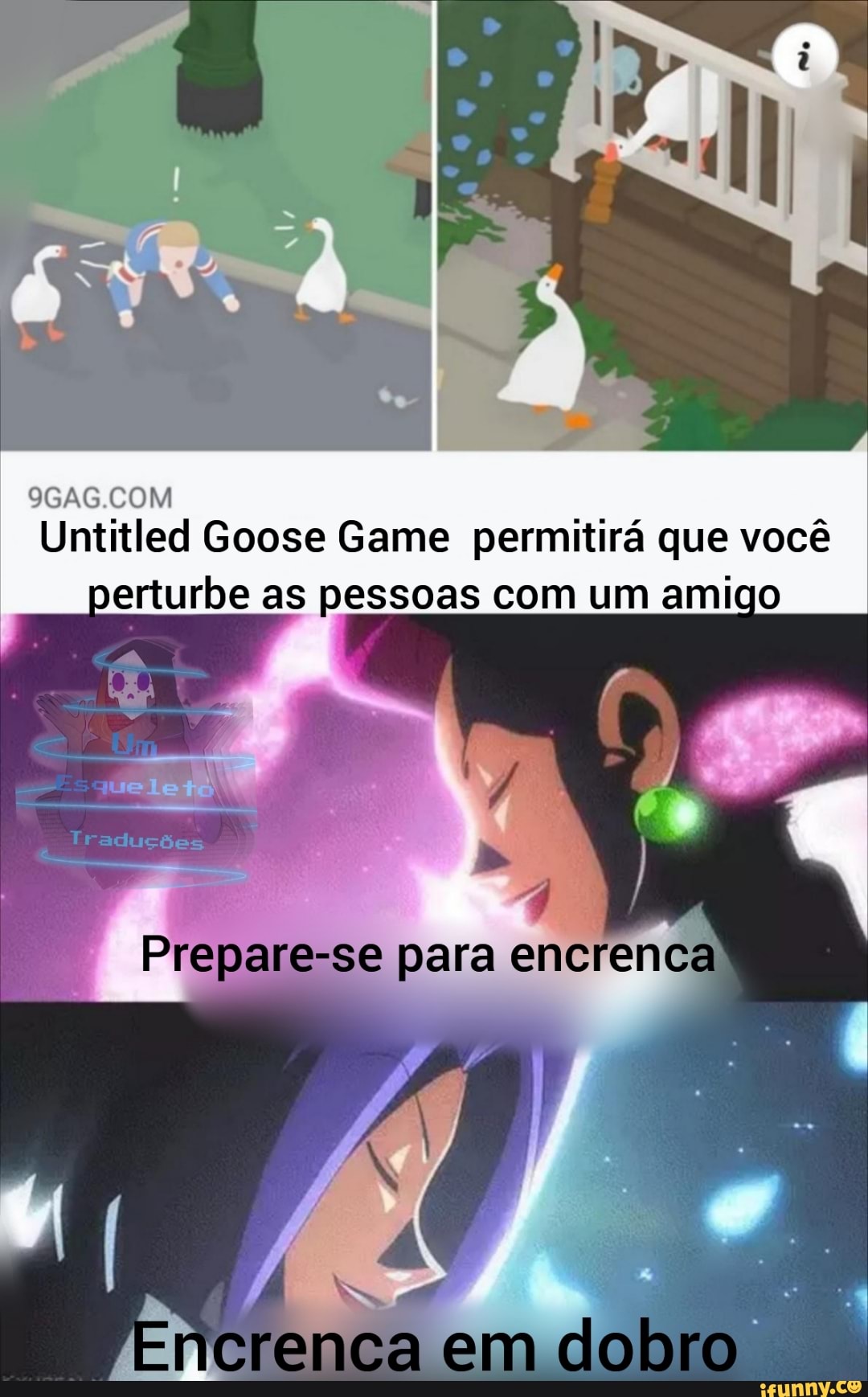 Untitled Goose Game permitirá que você
perturbe as pessoas com um amigo
E "UP
Traduções
Prepare-se para encrenc
Vá
em dobro