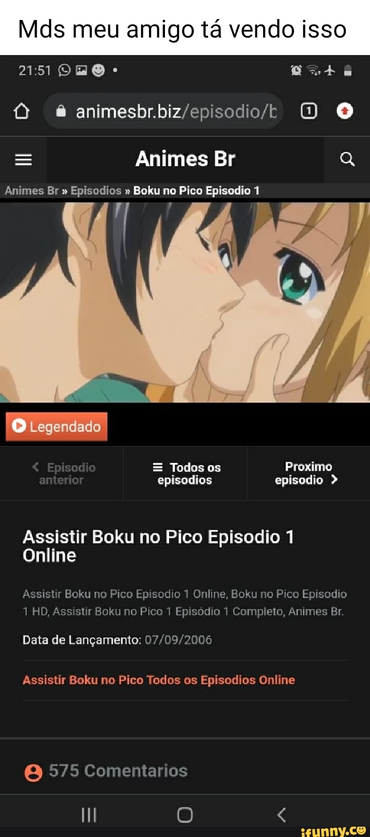 Boku No Pico Capitulo 1 Sub Español Episodios memes. Best Collection of funny Episodios pictures on iFunny  Brazil