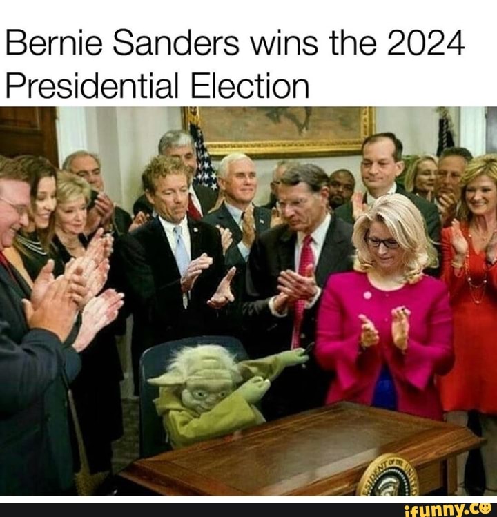 Bernie Sanders wins the 2024 Presidential Eection )