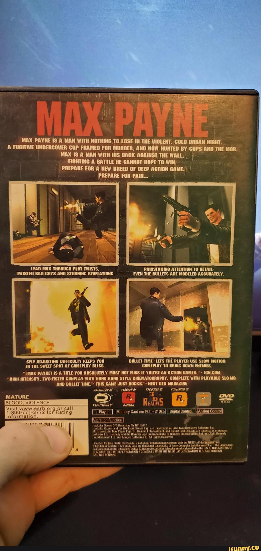 Another one of my favorite PS2 classics. - MAX PAYNE IS A MAN WITH ...