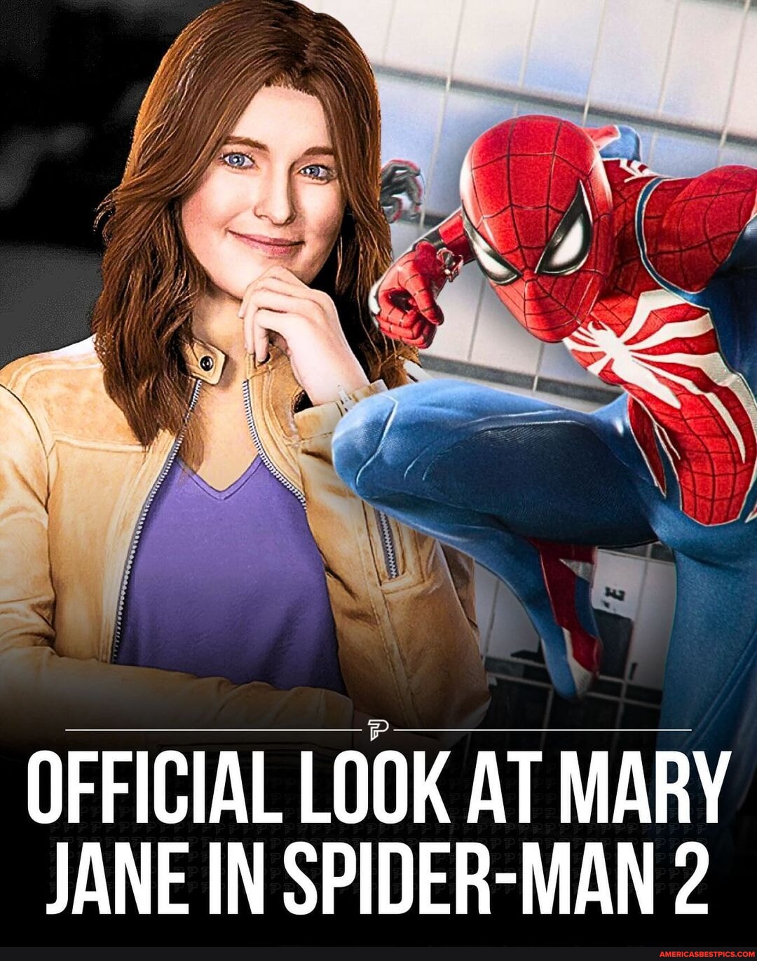 The official look at Mary Jane in the game SpiderMan was recently