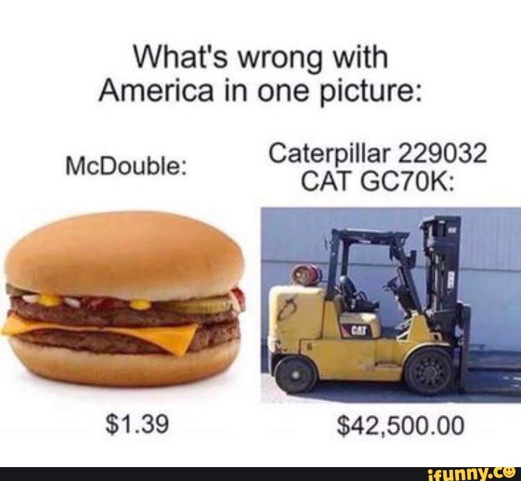 What's wrong with
America in one picture:
Caterpillar 229032
McDouble: CAT GC7OK:
$42,500.00
