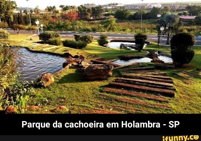 Parque da cachoeira em Holambra - SP - Parque da cachoeira em Holambra - SP