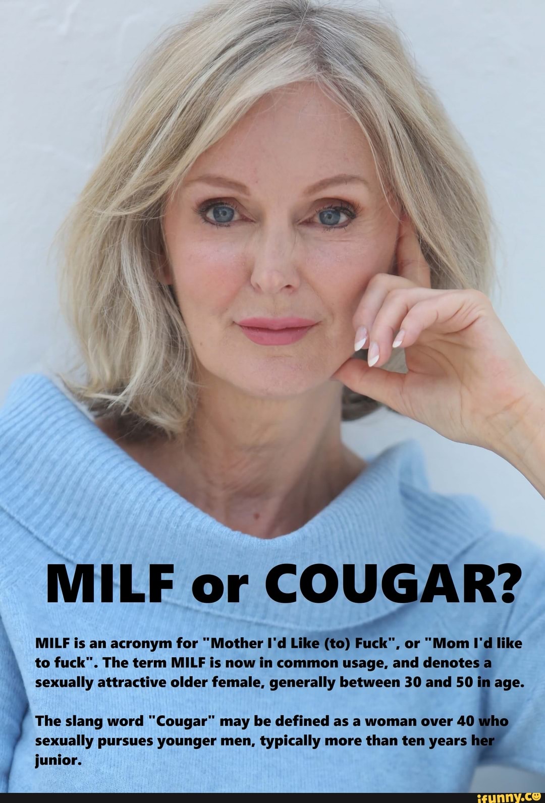 SS ft MILF or COUGAR? MILF is an pic
