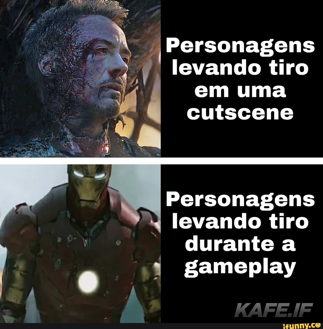 Personagens
" II levando tiro em uma cutscene
Personagens
I levando tiro durante a gameplay