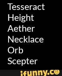 tesseract aether orb scepter