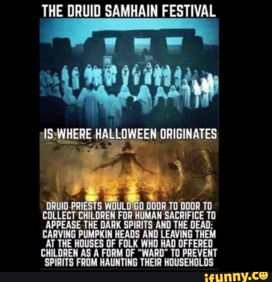 THE DRUID SAMHAIN FESTIVAL HALLOWEEN ORIGINATES DOOR TO COLLECT ...