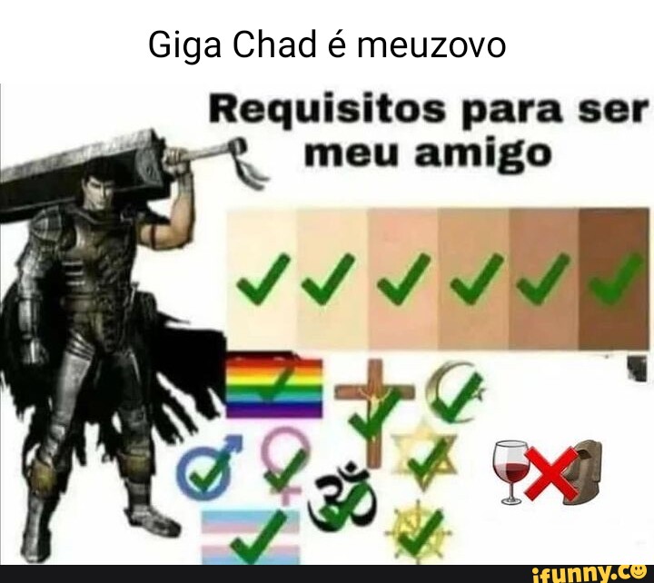 Desenho do giga Chad q meu amigo fez - iFunny Brazil