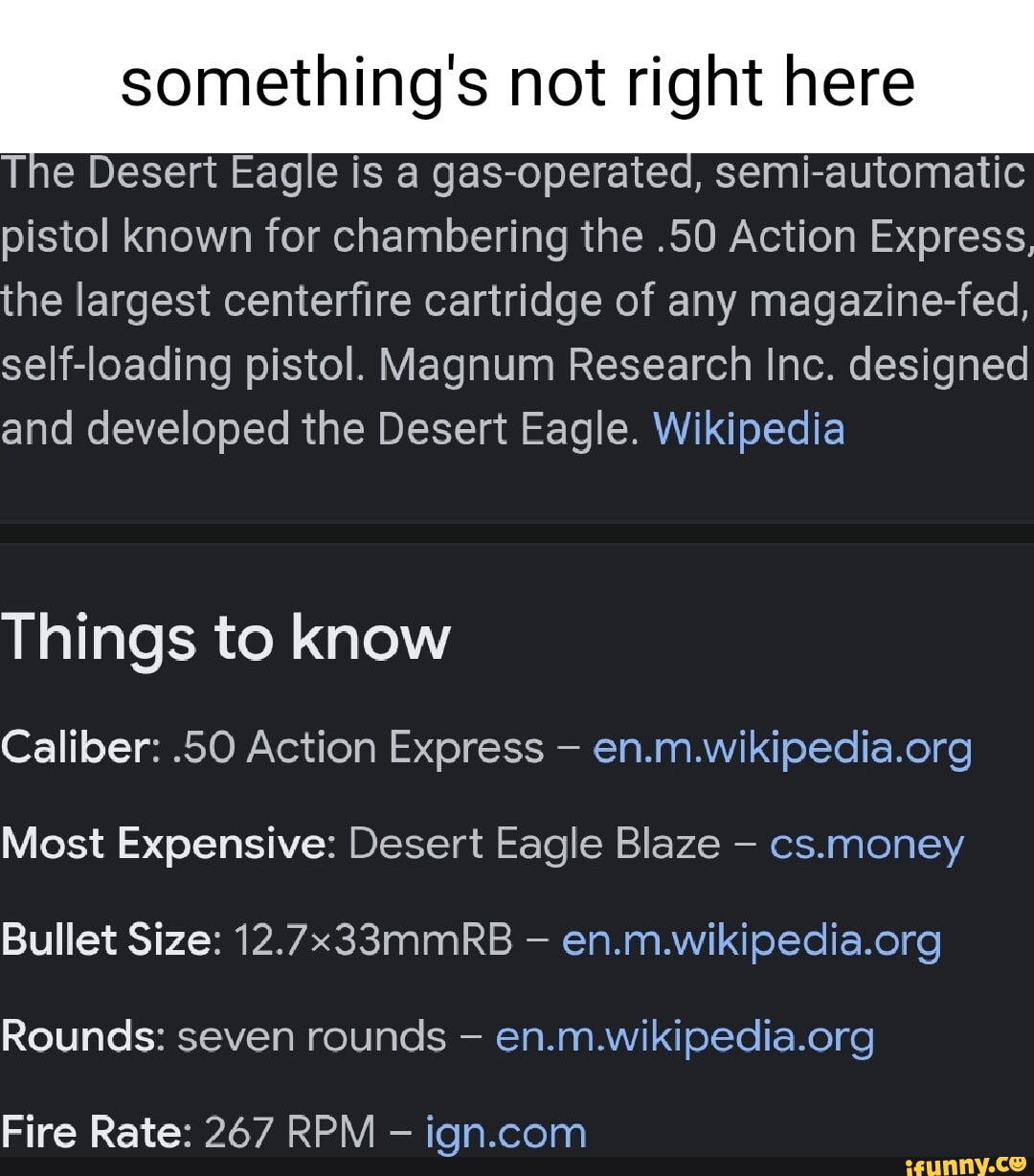 50 Action Express, Gun Wiki