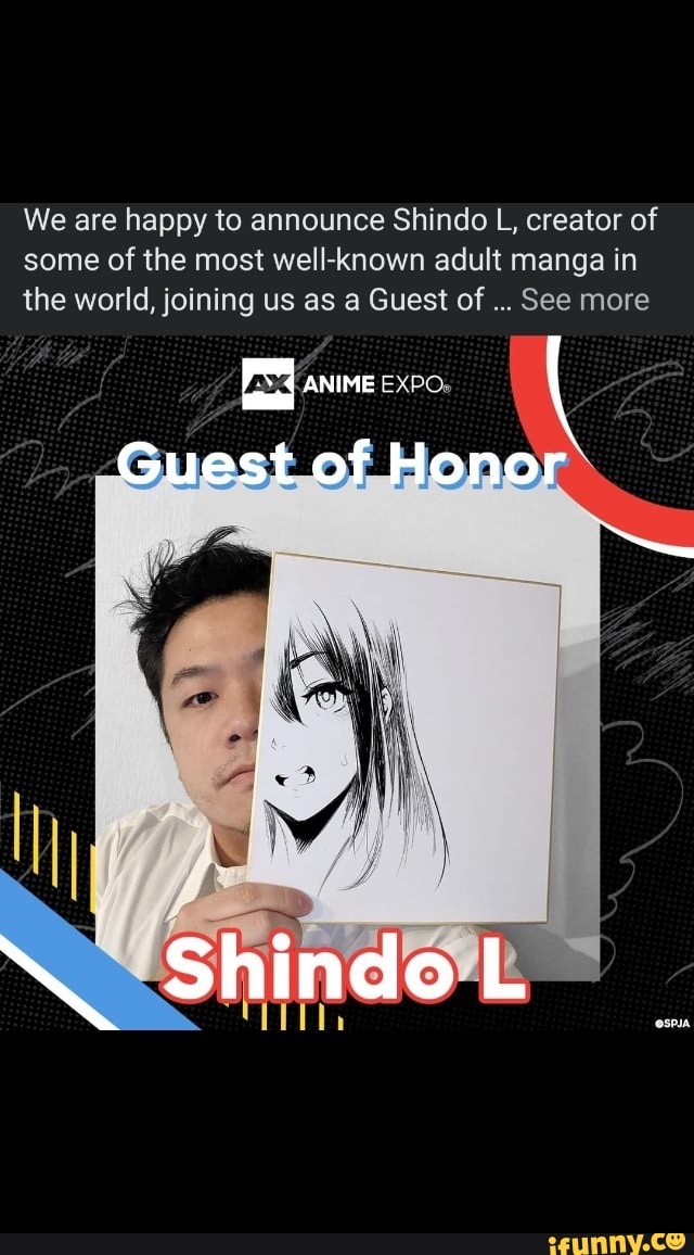 We Are Happy To Announce Shindo L Creator Of Some Of The Most Well Known Adult Manga In The