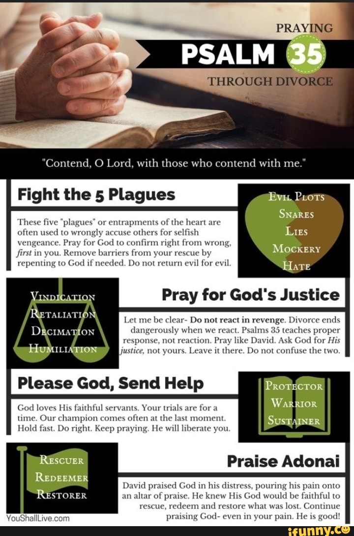 PRAYING PSALM 35 THROUGH Contend Lord, with those who contend