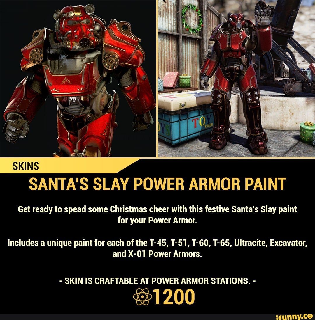 Santa S Slay Power Armor Paint Get Ready To Spead Some Christmas Cheer With This Festive Santa S