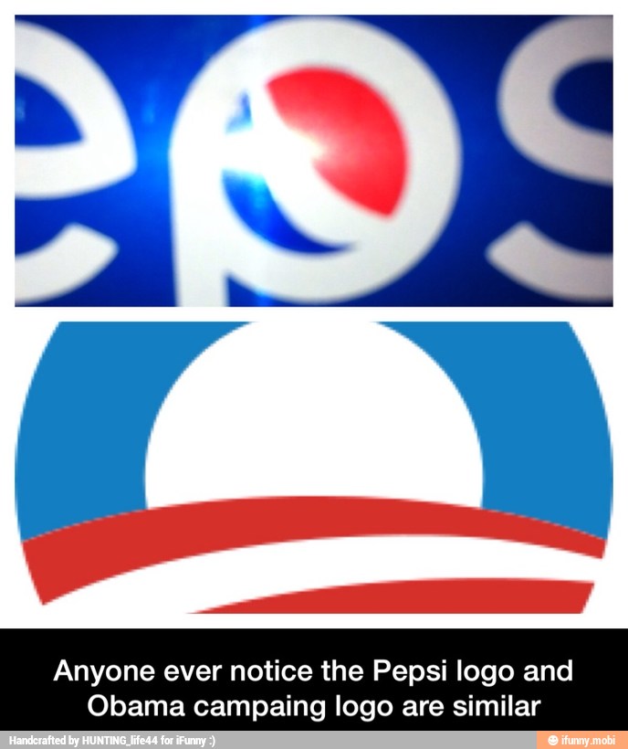 Anyone ever notice the Pepsi logo and Obama campaing logo are similar ...