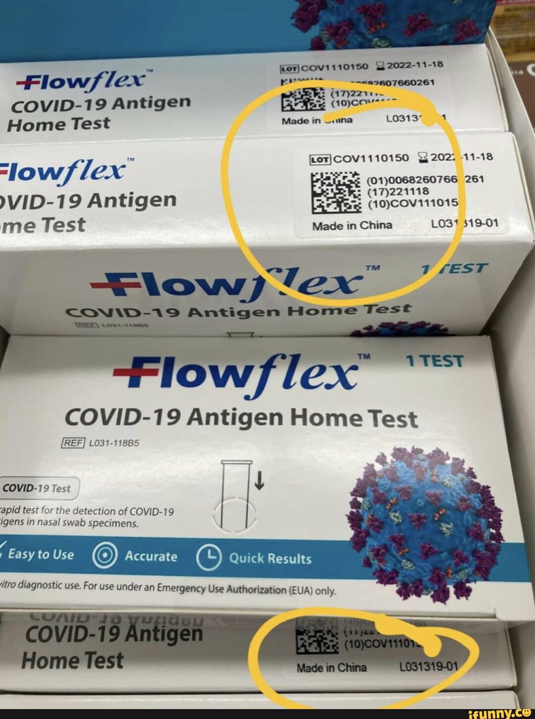 20221118 COVID19 Antigen Home Test Made in una 03131 B202. 1118