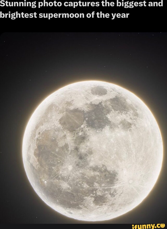 Stunning photo captures the biggest and brightest supermoon of the year ...