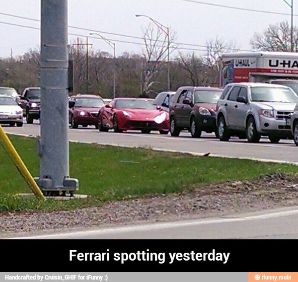 Ferrari spotting yesterday - Ferrari spotting yesterday
