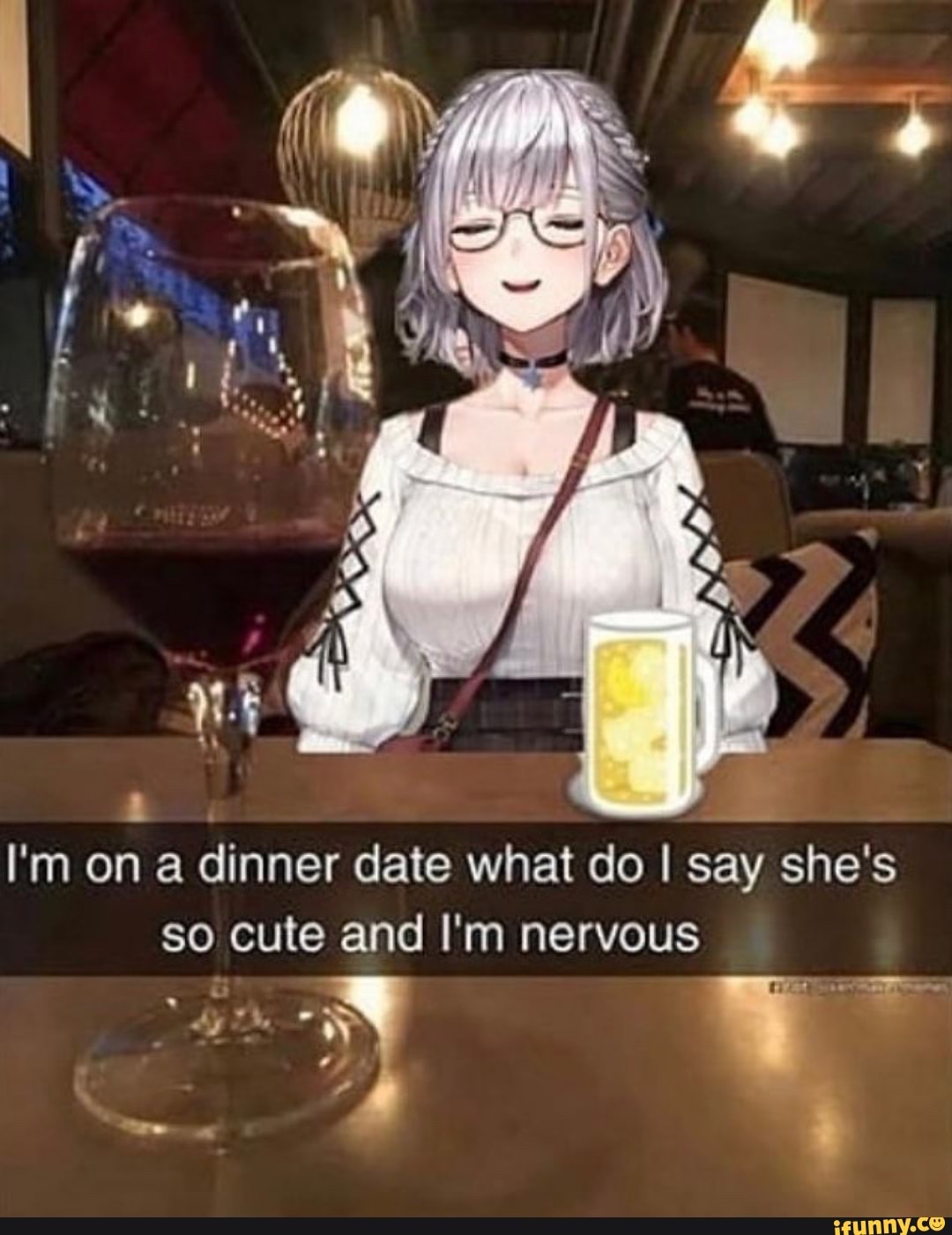 dating anime girl meme template