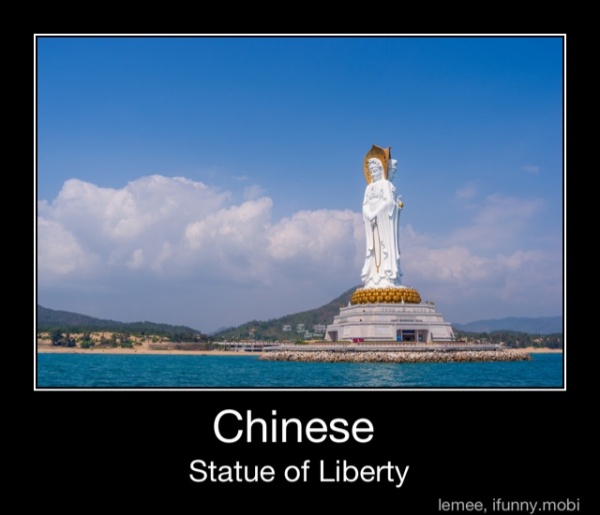 Chinese Statue of Liberty - Chinese Statue of Liberty - iFunny :)