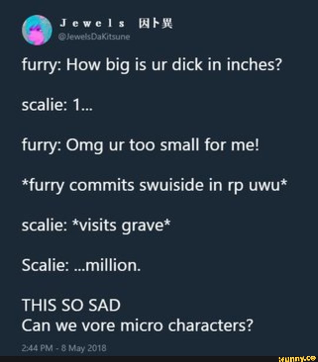 Furry How Big Is Ur Dick In Inches Scalie 1 Furry 0mg Ur