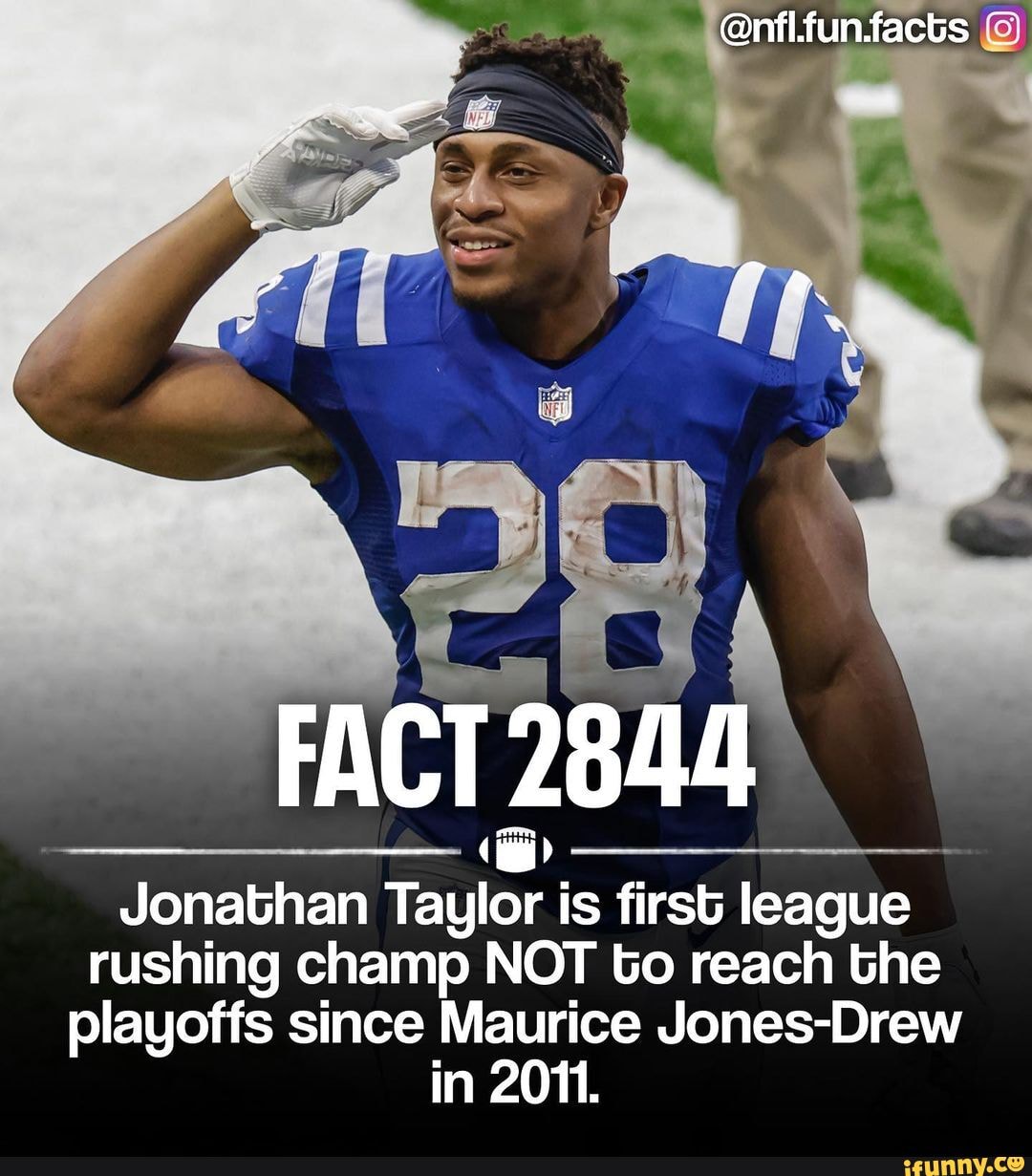 @nfl.funfacts FACT Jonathan Taylor is first league rushing champ NOT to ...