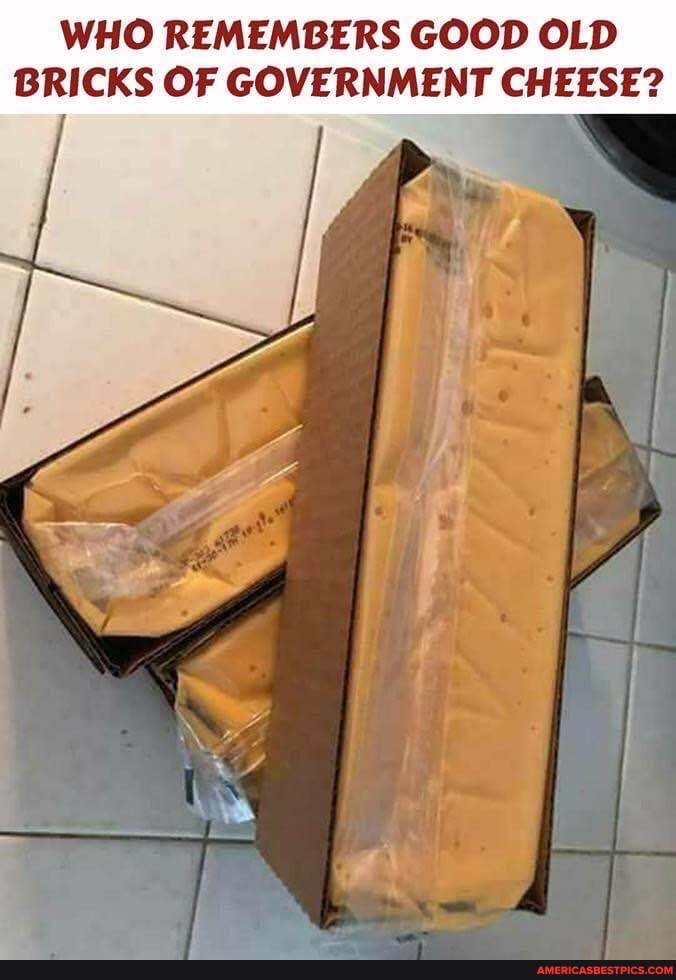 WHO REMEMBERS GOOD OLD BRICKS OF GOVERNMENT CHEESE? America’s best