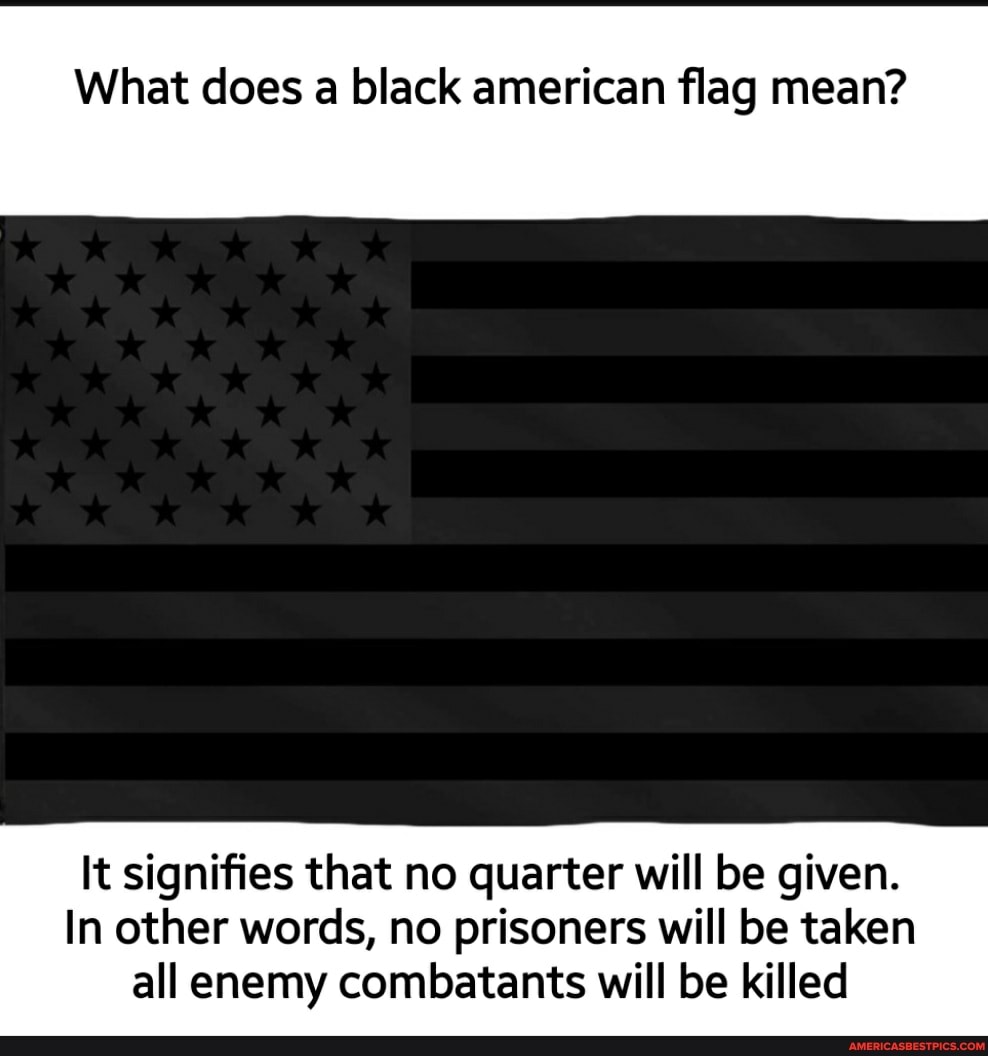 What Does A Black Flag Mean Sanystealth