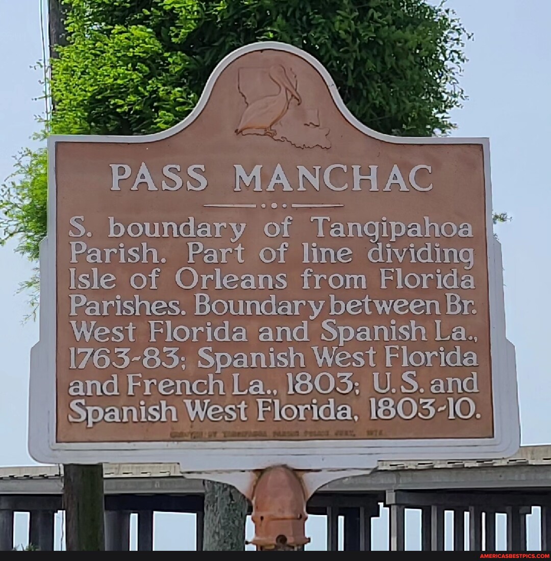 PASS MANCHAC S. boundary of I Parish. Part of line dividing Isle of