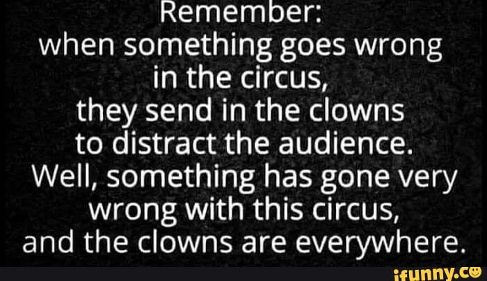 Remember When Something Goes Wrong In The Circus, They Send In The ...