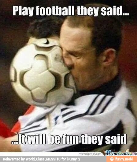 Play tootball they sail...