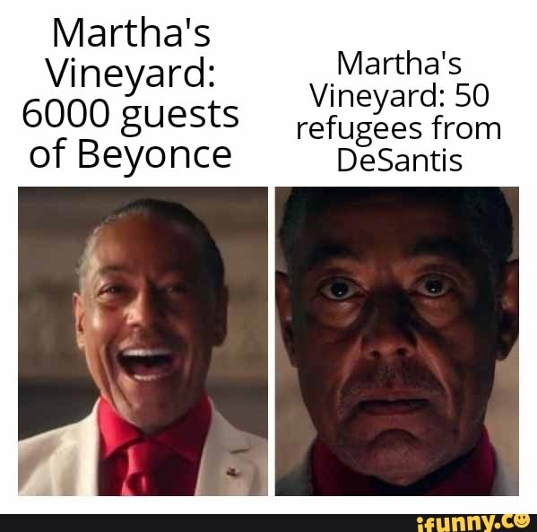 Martha's Vineyard Martha's Vineyard SO of 6000 guests refugees from