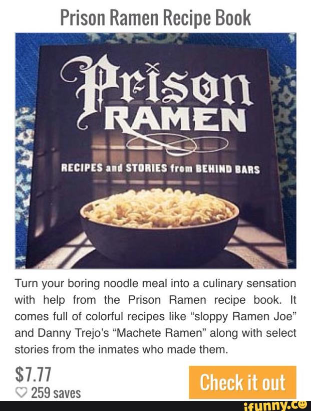 Prison Ramen Recipe Book EN Turn your boring noodle meal into a