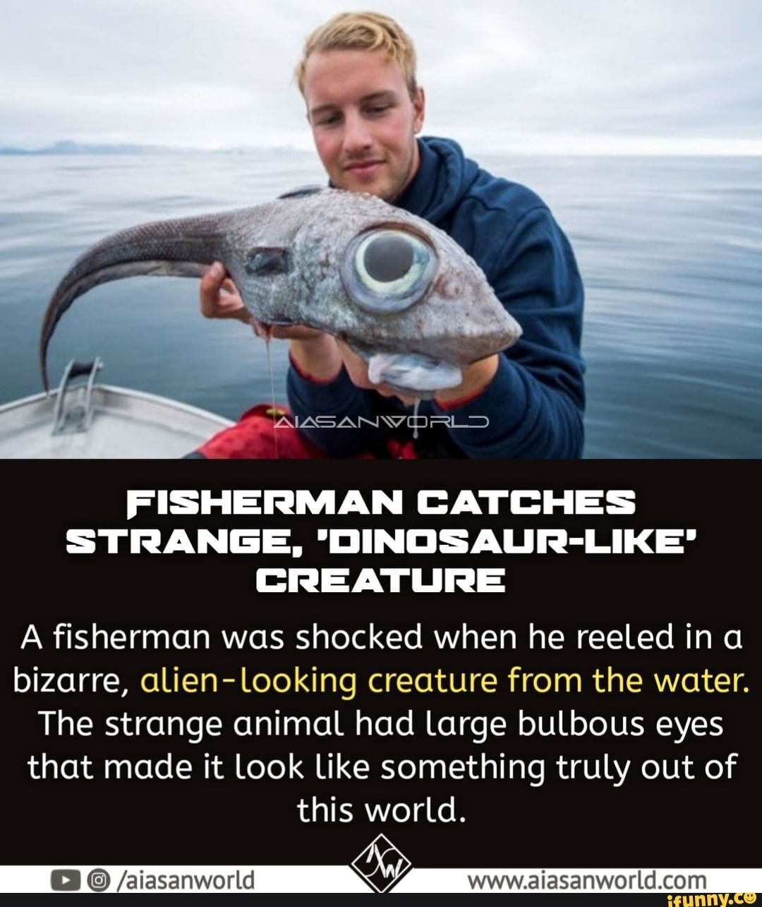 FISHERMAN CATCHES STRANGE, 