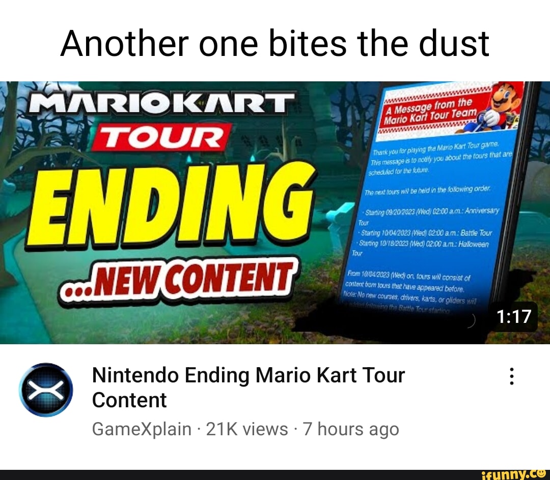 Nintendo Ending Mario Kart Tour Content 