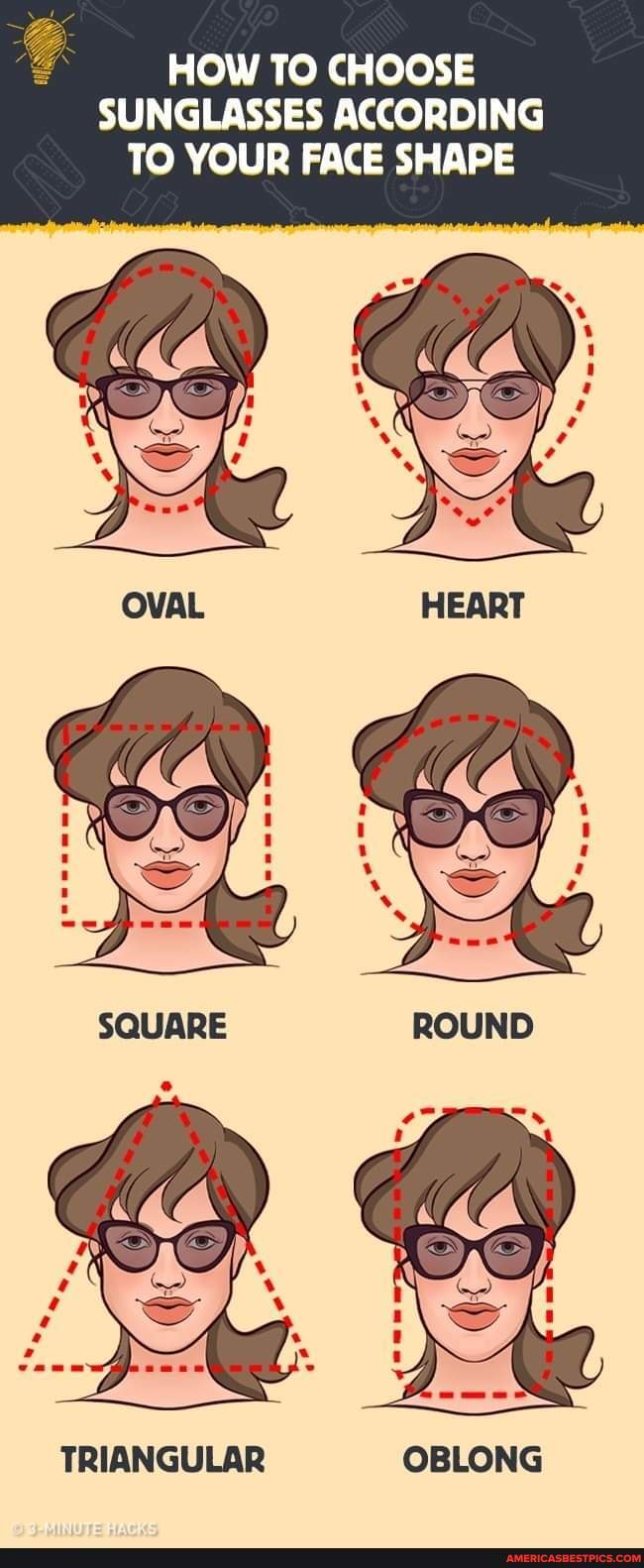 How To Choose Sunglasses According To Your Face Shape - HOW TO CHOOSE ...